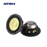 AIYIMA 2Pcs 3 Inch Midrange Speaker 4 Ohm 8 Ohm 25W Car Audio Speaker Hifi Loudspeaker Music Sound Home Theater Neodymium