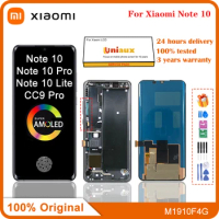 6.47" Original AMOLED For Xiaomi Mi Note 10 LCD Note10 Pro Display Touch Screen Digitizer Xiaomi note10 CC9 Pro LCD Replacement