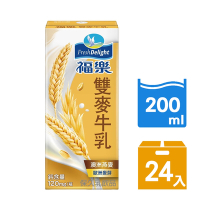 【福樂】雙麥牛乳 200ml＊24入