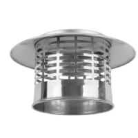 75-200mm Stainles Steel Chimney Cap Exterior Wall Air Outlet Roof Pipe Exhaust Hood For Ventilation Duct Outlet Roof Chimney Cap