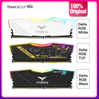 TEAMGROUP T-Force Delta RGB DDR4 8GB 16GB 3200MHz CL16 3600MHz CL18 Desktop Gaming Memory Ram - WHITE / BLACK