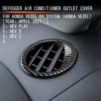 For Honda vezel 2021 RV/ HRV ts Defogger AirConditioner Outlet Cover 2PInterior Panel Interior VEZEL e: HE Car interior stickers