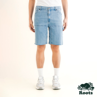 Roots 男裝- 中腰工作短褲-淺藍色