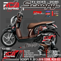 Striping Scoopy 2013 2014 2015 2016 Fi / F1 Lama Variasi Honda Stiker Motor Sticker Scotlite Body Mo