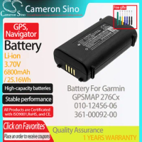 CameronSino Battery for Garmin GPSMAP 276Cx fits Garmin 010-12456-06 361-00092-00 GPS, Navigator battery 6800mAh 3.70V Li-ion