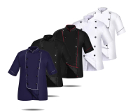 Baju Koki Chef Jacket Chef Uniform Pria Wanita Unisex Drill High Quality Jaket Safety