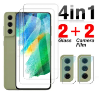 4in1 Protective Glass For Samsung Galaxy S21 FE Camera Screen Protector For Samsung S 21 21FE S20 FE 20FE FE Tempered Glass