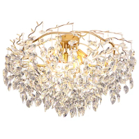 Luxury Crystal Ceiling Lamp Modern Led Lights Decoration For Living Room Bedroom Plafonnier AC110V 220v
