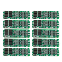 10Pcs 3S 20A BMS 18650 -Ion Lithium Battery Charger Module BMS Protection Board PCB 11.1V 12V 12.6V Module