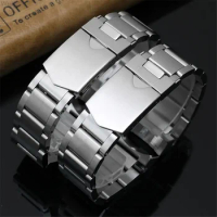 22mm Stainless Steel Watchband for Tudor Black Bay 79230 79730 Heritage Chrono Watch Strap Solid Metal Curved End Wrist Bracelet