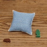 手作森林 日本製 植木友子 小巾刺繡 材料包 針插 日本材料包 刺繡材料包 藍