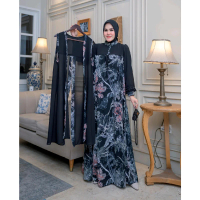 Azzahra Syari Nasywa Series | Gamis Cantik Kekinian Ceruty Babydoll Premium