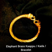Brass Kaappu / Kada / Bracelet Heavy Antique Finish Brass Bracelet