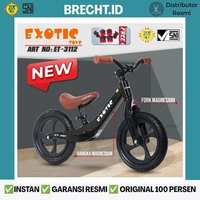 Pushbike Balance Bike Exotic 3112 Ban Pompa Frame Magnesium Push Bike MERAH