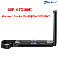 Leofoto Metal Quick Release L-Bracket Hand Grip Plate for Fuji Fujifilm GFX100II For DJI RS2/RSC2/RS3/RS3 Pro Stabilizer Gimbal