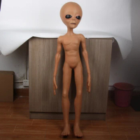 x-merry toy Alien Foam Filled Prop Lifesize UFO Roswell Martian Lil Mayo Area 51 Halloween