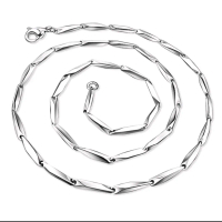 Kalung Rantai Padi Emas Putih Asli Stainlese Steel 316L Anti Karat & Anti Luntur Best Seller Untuk P