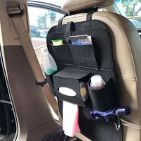 Auto Multifunction Car Organizer Storage Bag Universal Box Back Seat Backseat Holder Pockets Chair Stowing Tidying Car-stying