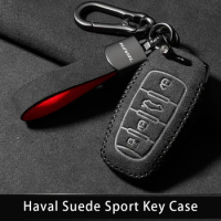 Sport Suede Leather Car Remote Key Case Cover For Great Wall Haval/Hover f7 h6 f7x h2 h3 h5 h7 h8 h9 m4 H1 H4 F5 F9 H2S Car