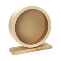 Hamster Exercise Wheel Multipurpose Pet Sports Balance Toy Non-toxic Wooden Silent Spinner for Hamst