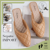 Sandal Cewek Slip On Flat Shoes Jelly Polos Casual Sepatu Wanita Kantoran Formal Korea Fashion Style