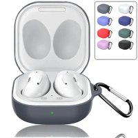 Suitable For Samsung Galaxy Buds Live Headset Protective Sleeve Wireless Bluetooth-compatible Headset Silicone Shell With Buckle