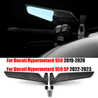 For Ducati Hypermotard950 2019-2020 Motorcycle Mirrors Wind Wing Rear View Mirror Hypermotard950SP 2022-2023 Stealth Mirrors
