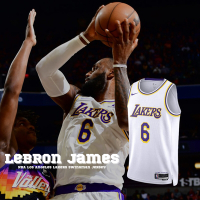 Nike 球衣 NBA Lakers LeBron LBJ 洛杉磯 湖人隊 白 紫 詹姆斯 吸濕 快乾 CW3595-103
