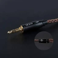 KBEAR 16 CORE EARPHONE IEM UPGRADE CABLE PURE COPPER KABEL IEM QDC 3.5mm