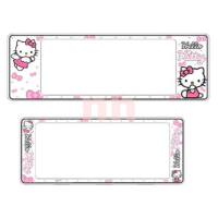 กรอบป้ายทะเบียนรถยนต์ #Kitty #คิตตี้  กันน้ำ100% CD-9999  คิตตี้ขาว