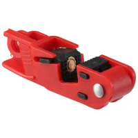 ABS Circuit Breaker Lockout Small Red Tagout Breaker Box Lock with Max Clamping 12mm Lockout Tagout Breaker Lock