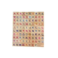 Handmade Alphabet letter tiles / huruf abjad kayu Huruf Set C