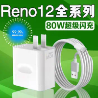 Original 80W SuperVooc Charger For OPPO Reno 7 8 9 10 11 Pro ACE Find X3 X5 X6 Pro EU/US Fast Chargi