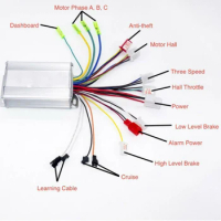 DC 36V~48V 350W E-bike Brushless Motor Controller for Electric scooters accessories