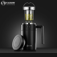英國Vanow保溫杯男士女便攜茶水分離泡茶杯帶濾網定制logo水杯子 小山好物嚴選