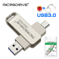 Jenis C USB Flash Drive OTG 2 dalam 1 USB Stick 3.0 128GB Pen Drive 64GB 256GB 512GB Pendrive Memory Disk