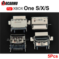 5Pcs For XBOX One S / Series S/X Console HDMI-compatible Port Connector Socket Jack Repair Part