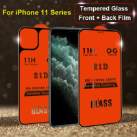 21D Front + Back Tempered Glass Film For iPhone 11 Screen Protector For iPhone 11 Pro 11Pro Max 9H Full Cover Protective Film