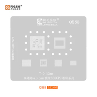 Amaoe Q888 BGA Reballing Stencil for Qualcomm Snapdragon 888 SM8350 CPU RAM IC Chipset Tin Net Planting Soldering Steel Mesh