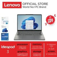 LENOVO Laptop IdeaPad Slim 3 14IRH10 Intel Core 7 13620H 8GB 512GB 14" Windows 11 OHS 24 M365 Luna G