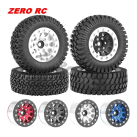 ALUMINUM OFF-ROAD Assembled 1.55 Beadlock Wheel With Tires 76x27mm For 1/10 1/12 WLtoys WPL MN FMS Tamiya MST RC4WD MINI RC TUCK