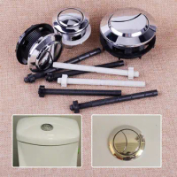 Flusher Parts with Thread Fittings Dual Push Flushing Tank Button Toilet Button Dual Flush Valev Buttons Bathroom Fixture