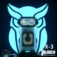 WUBEN 錸特光電 X3 Owl PRO充電盒版 700流明(180度轉角手電筒 EDC 迷你 OLED 無線充電 紅白夜光 磁吸)