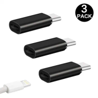 3PCS Metal Usb Type C To Lightning Adapter for Samsung Galaxy S9 S10 S20 Plus Phone 11 Pro Max X 7 8 USBC To Ios Jack Converter