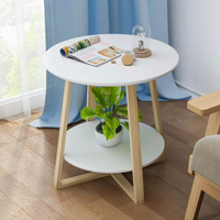 北歐實木茶幾簡約現代客廳小圓桌子創意邊幾簡易小戶型陽臺小茶幾