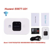 BRAND NEW Unlocked HUAWEI E5577-321 4G wifi router LTE Cat4 150Mbps Mobile Hotspot Wireless Modem Battery 3000mAh