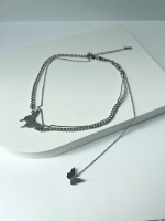 Beur - OPHELIE  Kalung Silver Fashion Gen Z Y2K 925 Stering