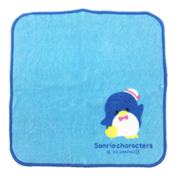 真愛日本 山姆企鵝 企鵝 純棉方巾 印花小方巾 小毛巾 方巾 手帕 口水巾 擦手巾 禮物