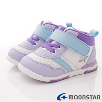 日本月星Moonstar童鞋-2E高機能Hi系列959紫白(13-18cm中小童段)櫻桃家