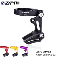 ZTTO CG02 MTB Bicycle Chain Guide Drop Catcher 31.8 34.9 Clamp Mount Adjustable For Mountain Gravel Bike Single Disc 1X System